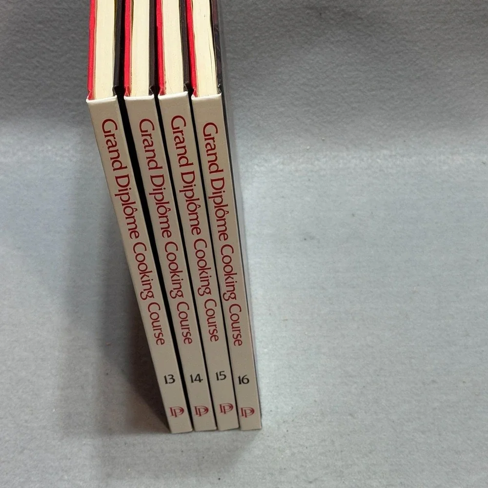 Vintage 1972 Grand Diplôme Cooking Course Vols 13-16 HC Cookbook Gourmet Recipes